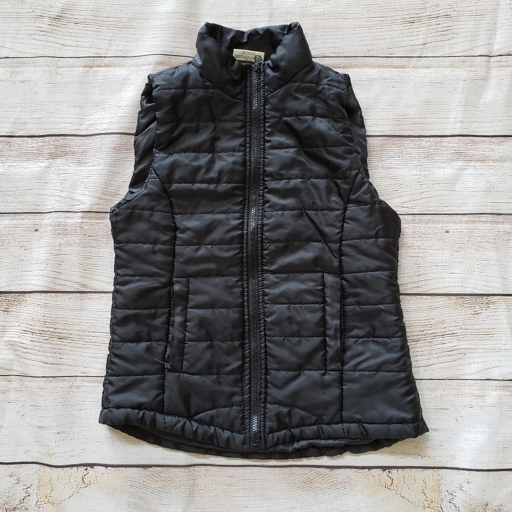 Bobbie & Brooks Black Sleeveless Vest Jacket M